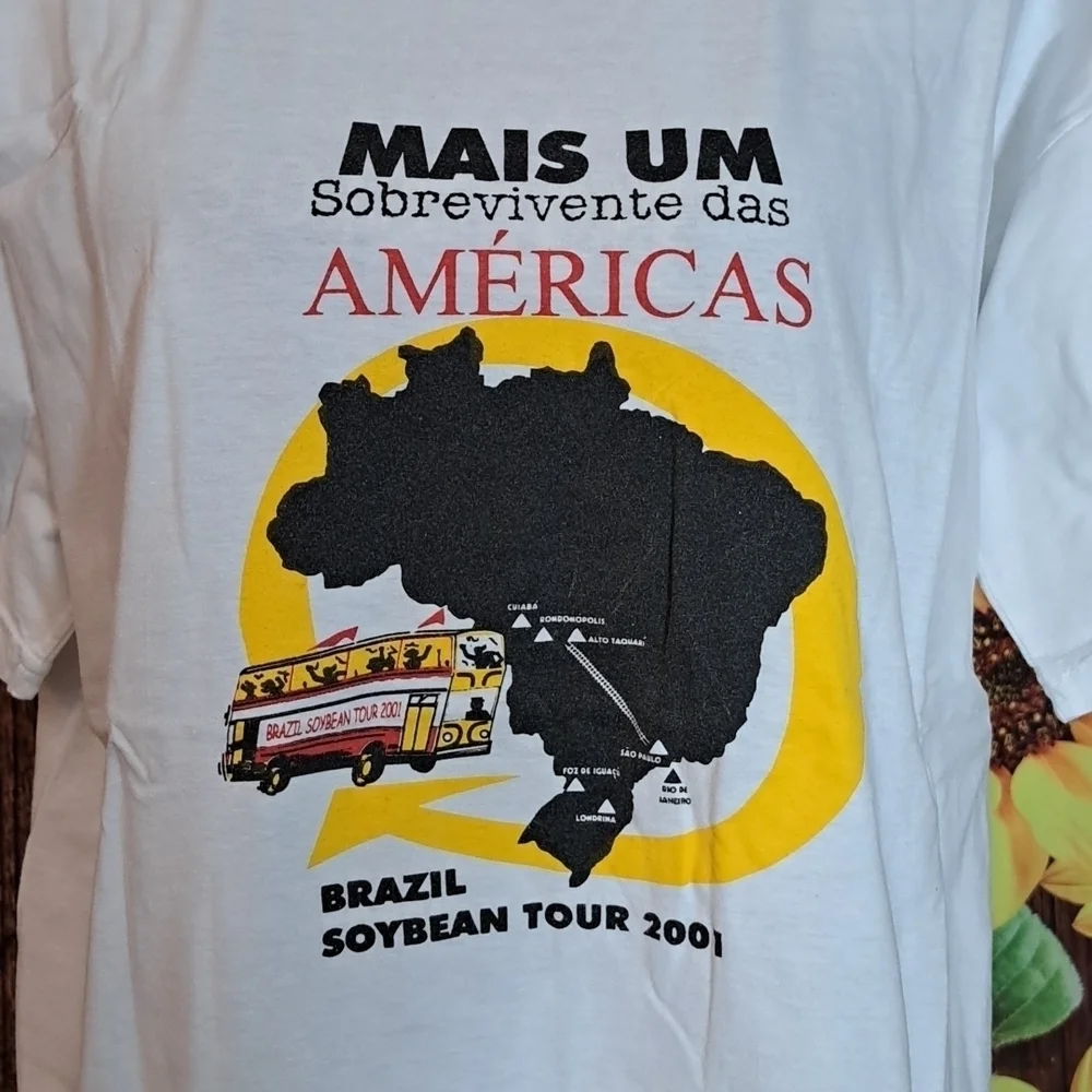 Brazil Soybean Tour 2001 white t-shirt - Picture 2 of 3